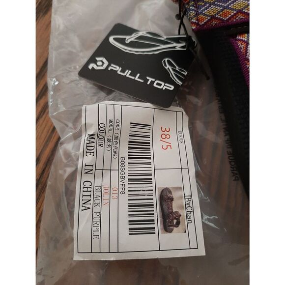 New Men's Size 5 Purple Black Pulltop Cloud Walk Jolin Summer Sandals Shoes - Picture 4 of 5